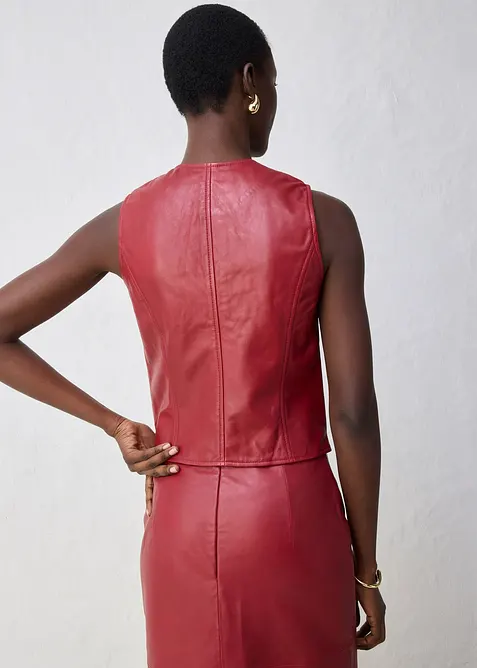 Gilet in nappa di agnello, bonprix