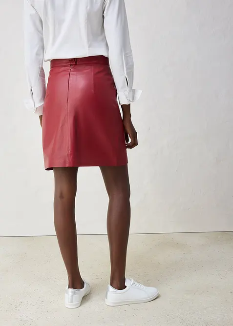 Minigonna in nappa di agnello, bonprix