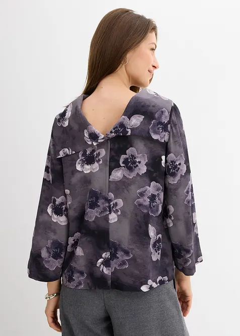 Blusa in crêpe strutturato, bonprix