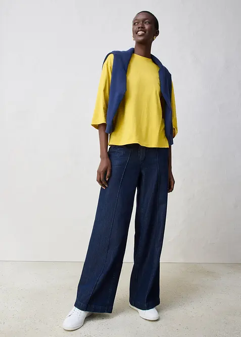 Maglia a trapezio con percentuale di seta, bonprix