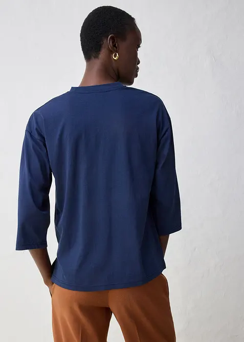 Maglia a trapezio con percentuale di seta, bonprix