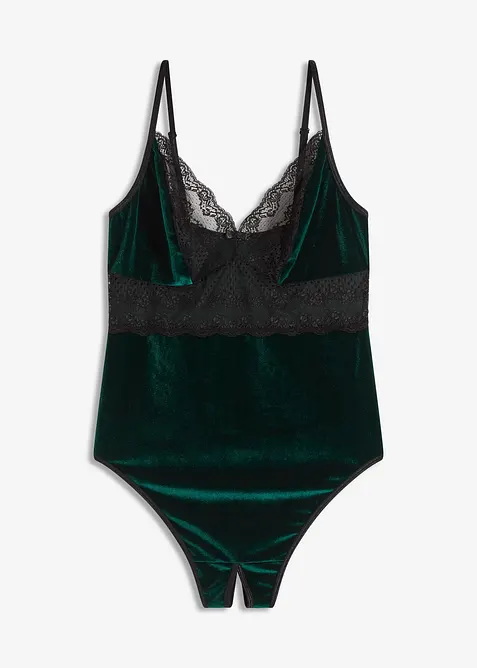 Body ouvert in velluto, bonprix