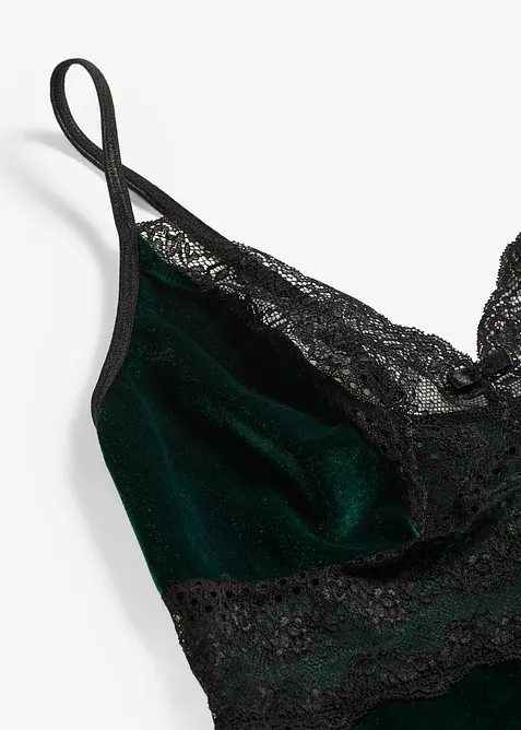 Body ouvert in velluto, bonprix