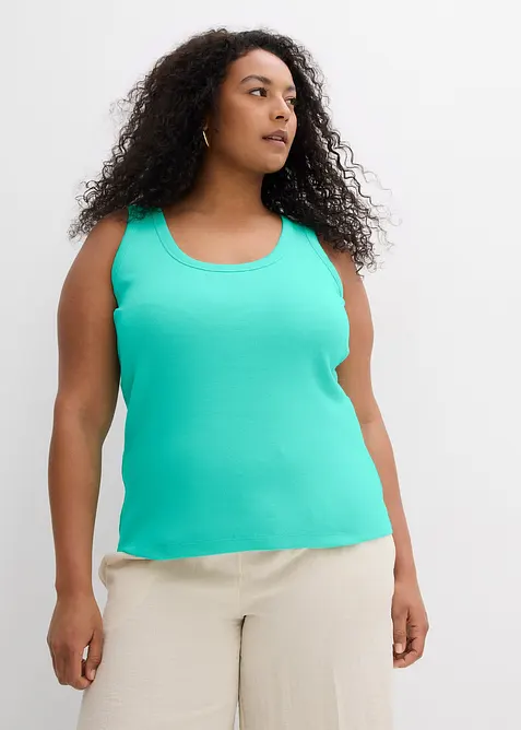 Canotta a coste con cotone biologico (pacco da 2), bonprix