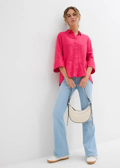 Camicia in misto lino fresco, bonprix