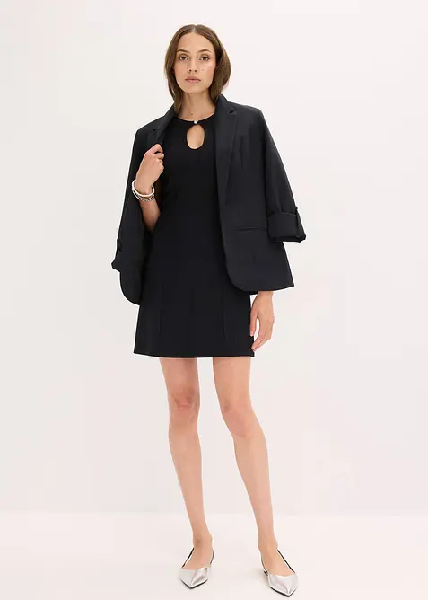 Miniabito con bottone gioiello, bonprix