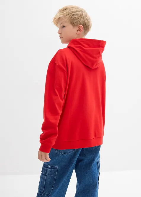 Felpa con cappuccio in puro cotone, bonprix