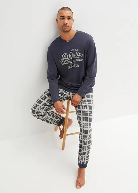 Pigiama a maniche lunghe in puro cotone biologico, bonprix