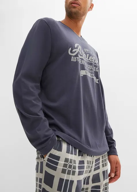 Pigiama a maniche lunghe in puro cotone biologico, bonprix