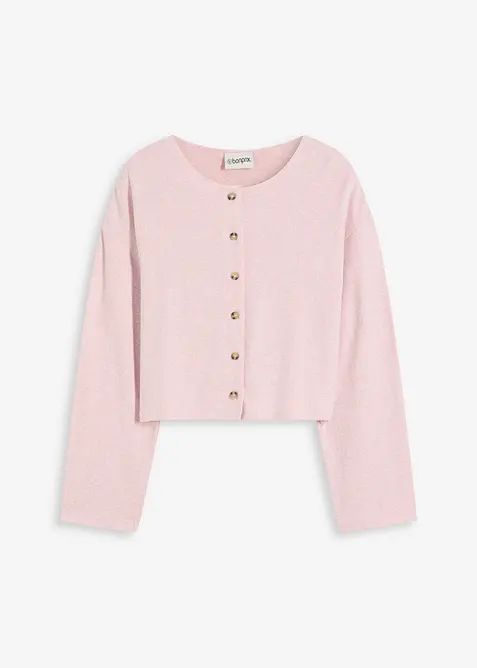 Cardigan in maglia fine a coste, bonprix