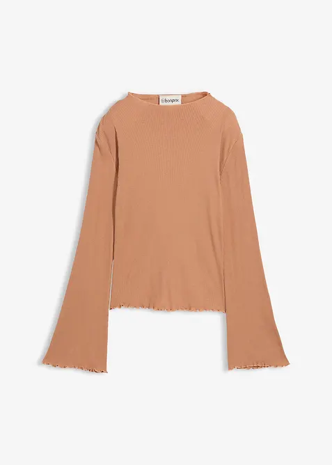 Maglia a costine in puro cotone, bonprix