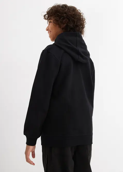 Felpa con cappuccio in puro cotone, bonprix