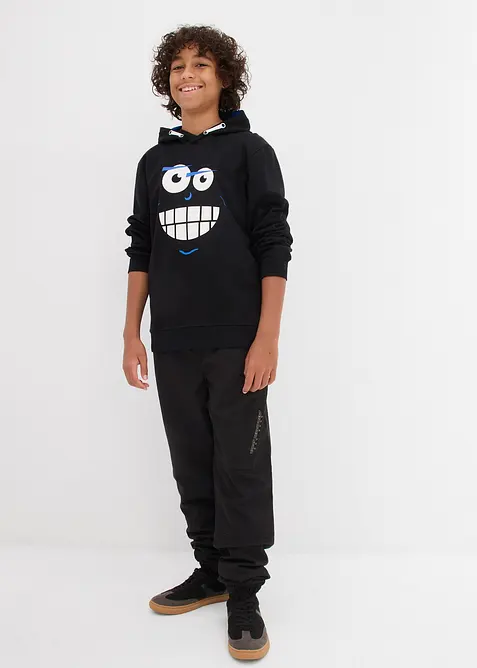 Felpa con cappuccio in puro cotone, bonprix