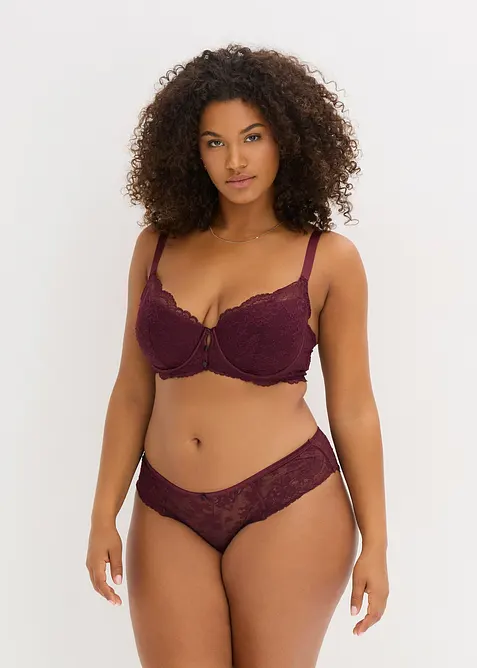 Reggiseno con coppe preformate in pizzo fine, bonprix