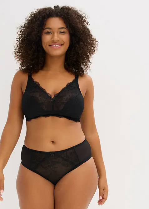 Slip alto con ricami, bonprix