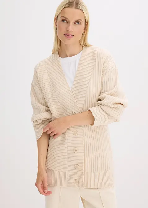 Cardigan a coste, bonprix