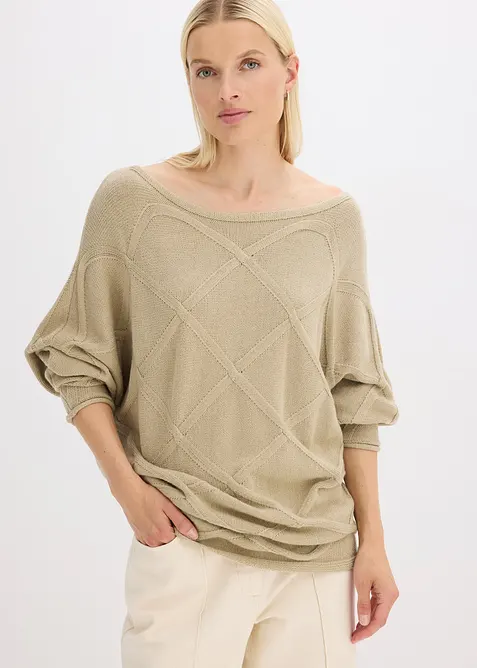 Maglione a trecce, bonprix
