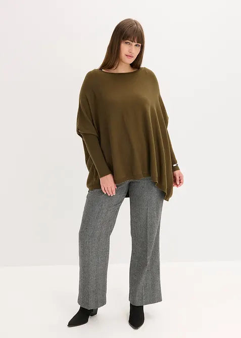 Maglione in filato fine di misto viscosa, bonprix