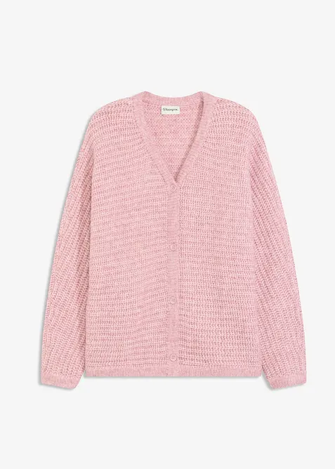 Cardigan in filato grosso di misto lana, bonprix