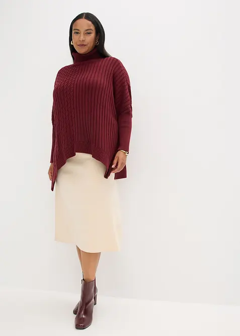 Gonna di maglia svasata, bonprix