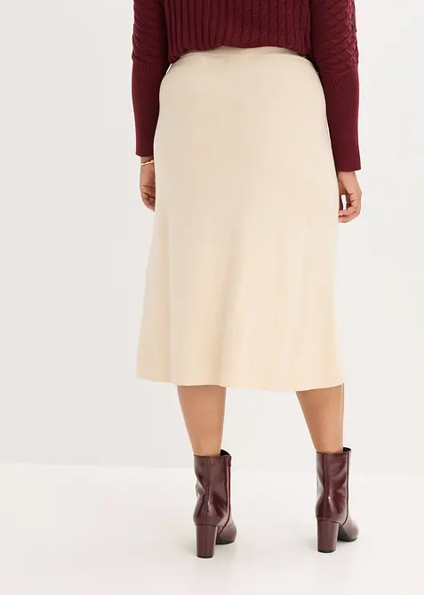 Gonna di maglia svasata, bonprix