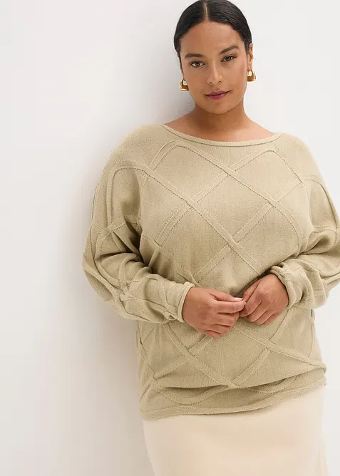 Maglione a trecce, bonprix