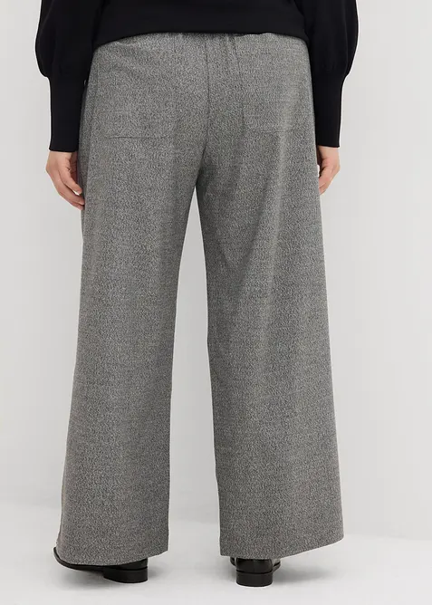 Pantaloni a palazzo in simil lana, bonprix