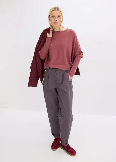 Maglione in filato fine di misto viscosa, bonprix