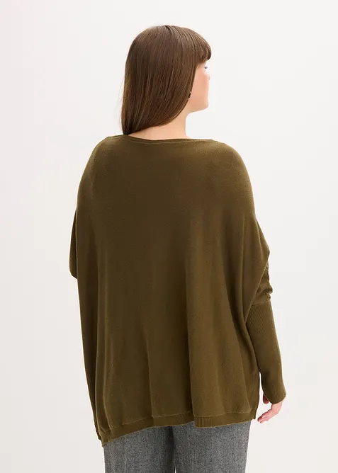 Maglione in filato fine di misto viscosa, bonprix