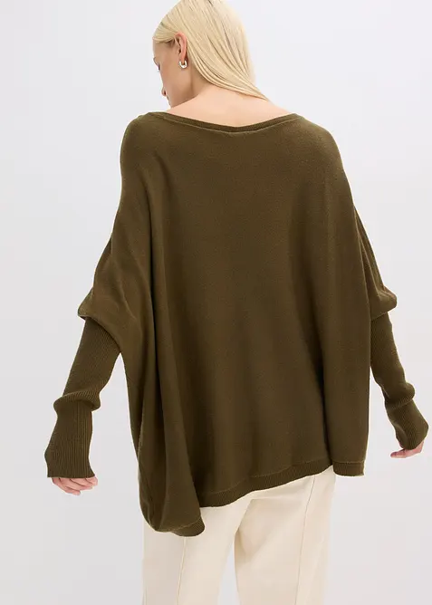 Maglione in filato fine di misto viscosa, bonprix