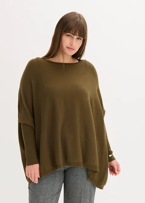 Maglione in filato fine di misto viscosa, bonprix