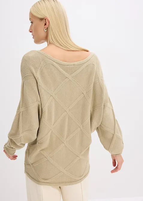 Maglione a trecce, bonprix