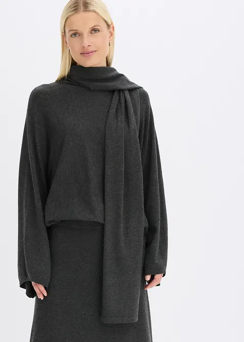 Maglione morbido in filato fine misto viscosa, bonprix