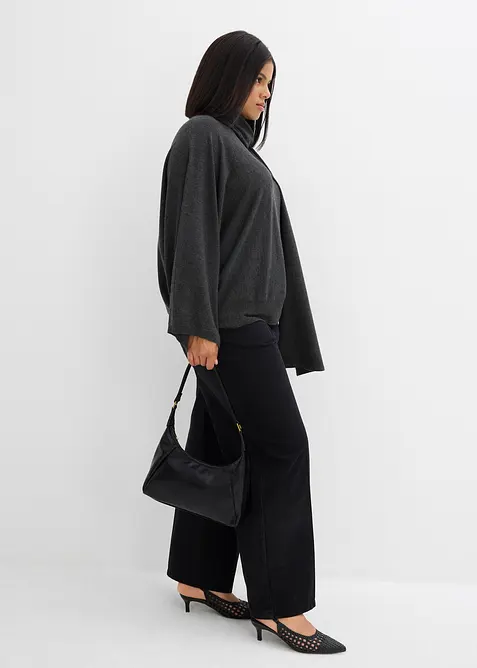 Maglione morbido in filato fine misto viscosa, bonprix