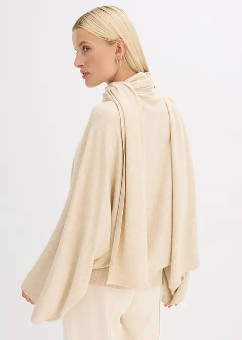 Maglione morbido in filato fine misto viscosa, bonprix