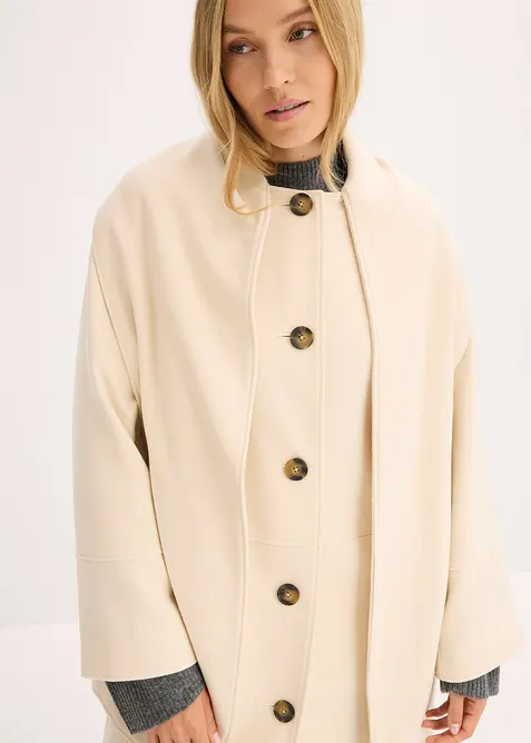 Cappotto oversize con due tasche a filo discrete, bonprix