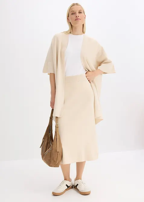 Mantella oversize in maglia, bonprix