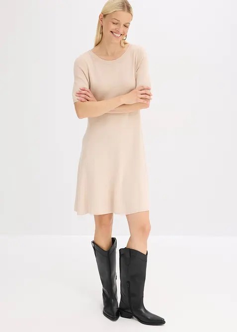 Abito di maglia in morbido misto viscosa, bonprix