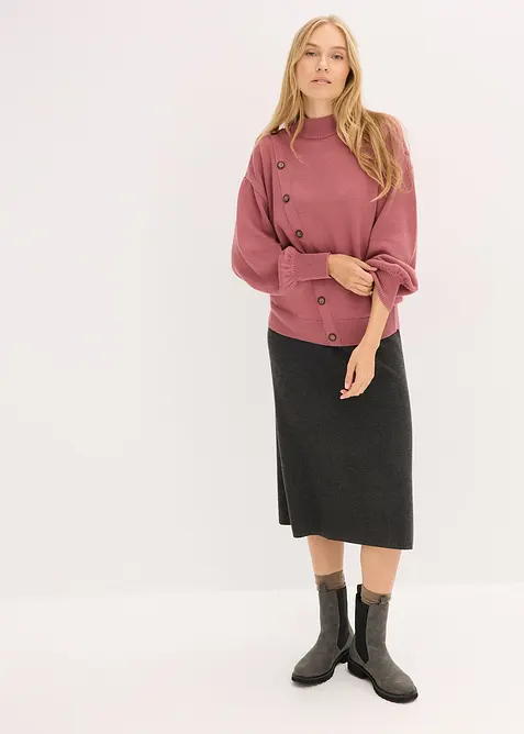 Maglione con bottoni, bonprix