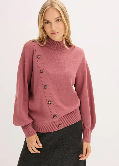 Maglione con bottoni, bonprix