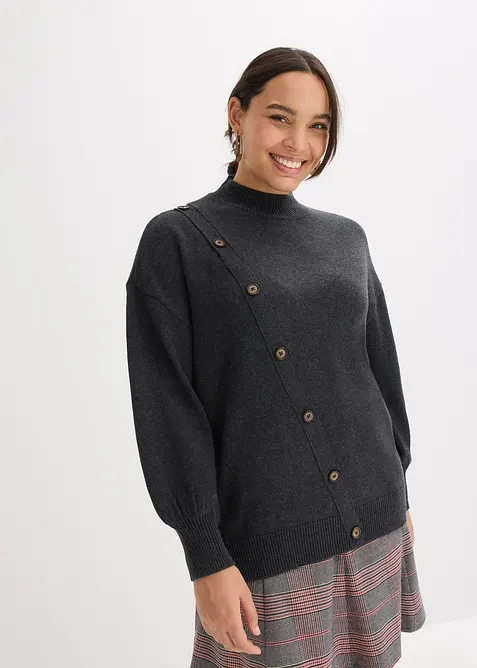 Maglione con bottoni, bonprix