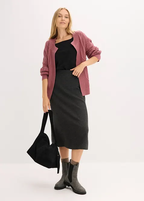 Cardigan a trecce, bonprix