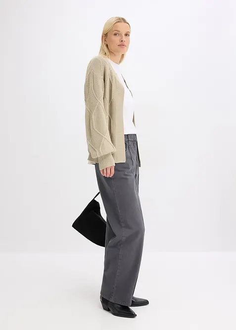 Cardigan a trecce, bonprix