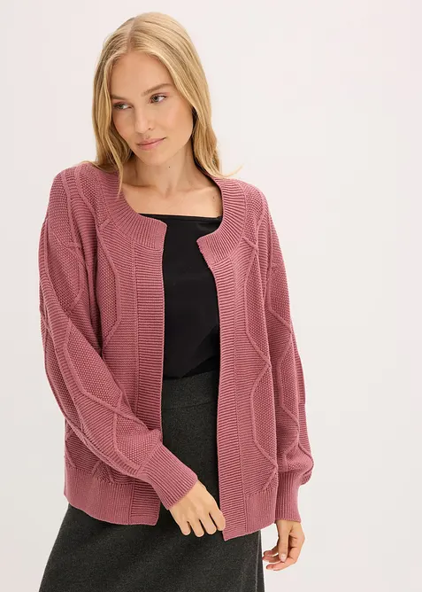 Cardigan a trecce, bonprix