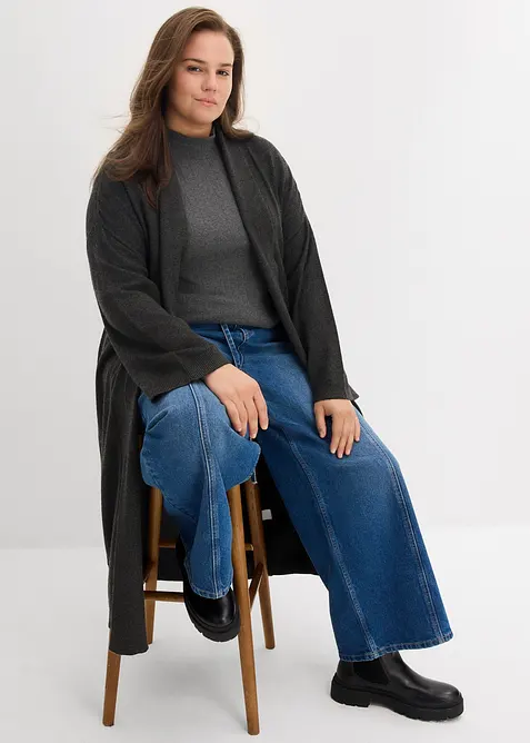 Maxi cardigan in misto viscosa morbido, bonprix