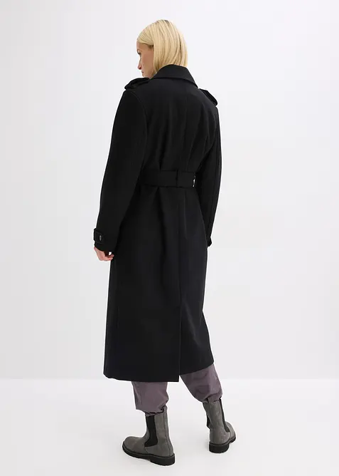 Trench effetto lana, bonprix