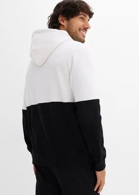 Felpa con cappuccio, slim fit, bonprix