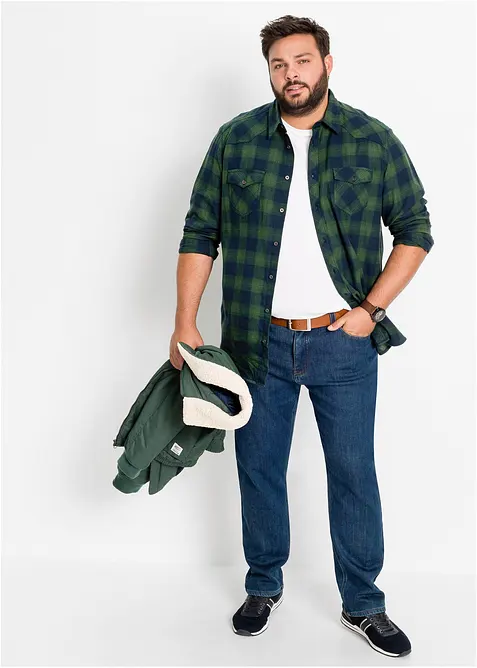 Camicia in flanella di puro cotone, bonprix