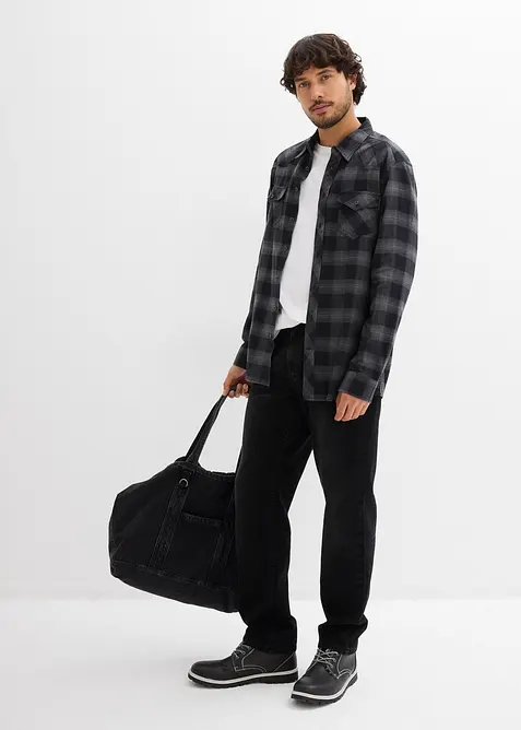 Camicia in flanella di puro cotone, bonprix