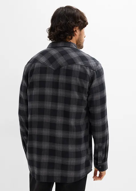 Camicia in flanella di puro cotone, bonprix